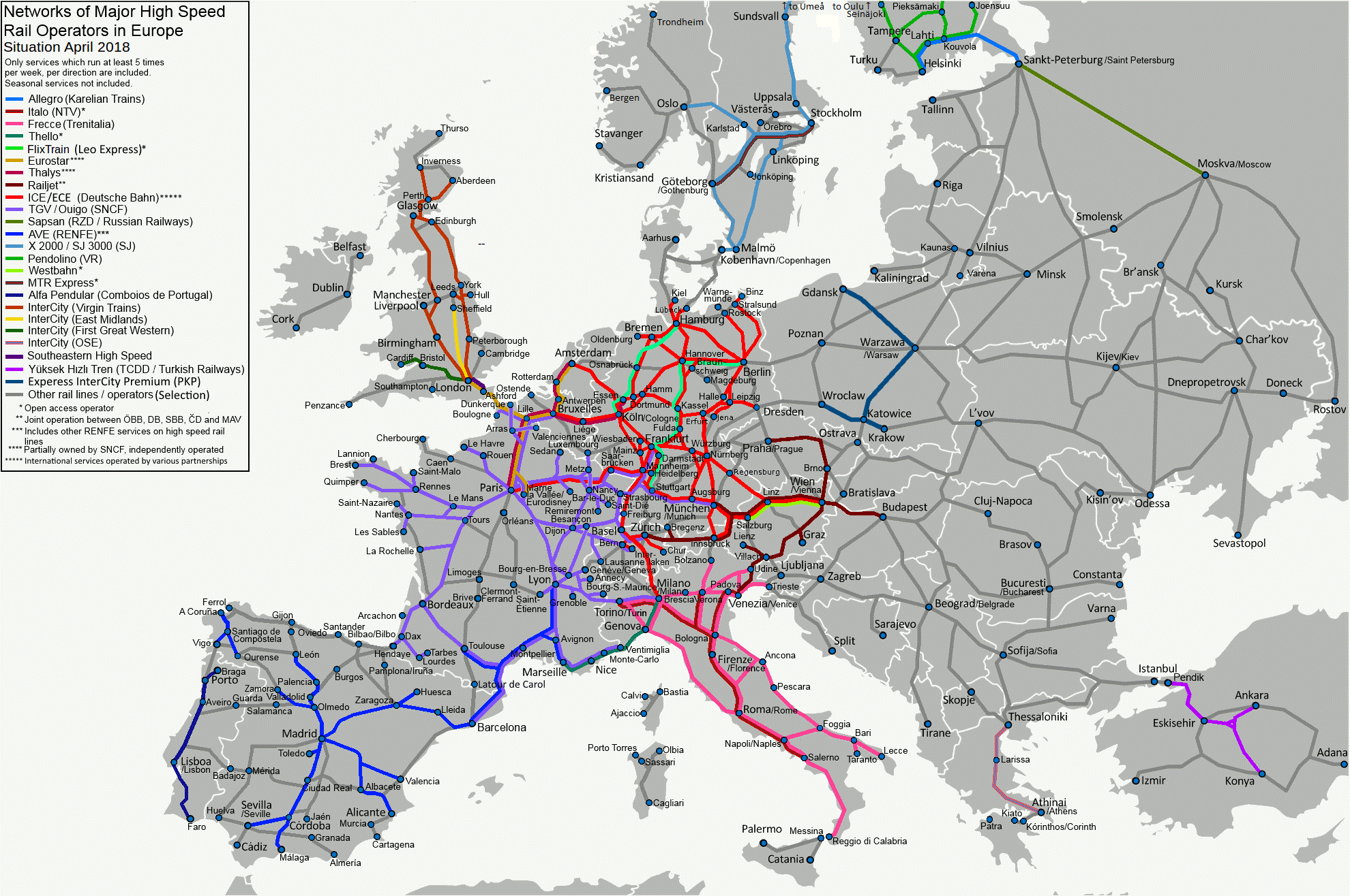 Rail Europe Fast Facts