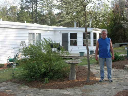 Robert Hersey at his rural South Carolina home, which recently received a roof retrofit